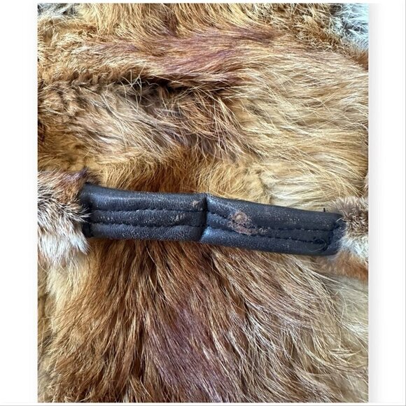 Vintage Fur bag with buckle closure, Brown multi - Picture 8 of 15